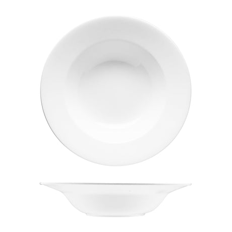 Deep Wide Rim Bowl - 280Mm, Ilona from Fortessa. Deep, made out of Bone China and sold in boxes of 12. Hospitality quality at wholesale price with The Flying Fork!