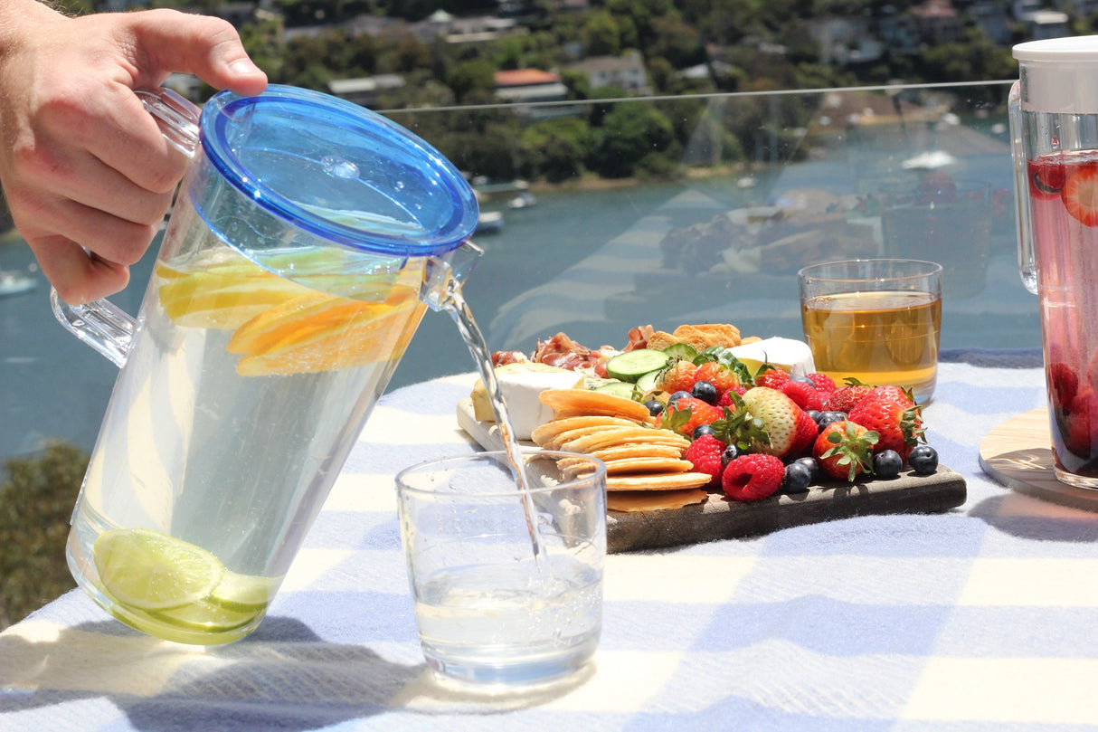 Palm Unbreakable Jug and Blue Lid 1.3Lt: Pack of 4