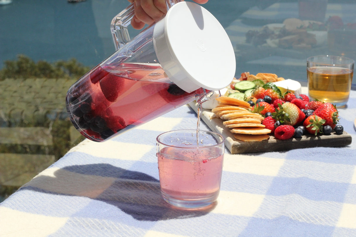 Palm Unbreakable Jug and White Lid 1.3Lt: Pack of 4