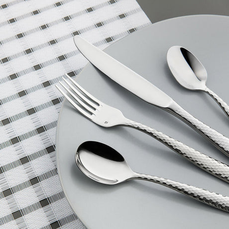 Dessert Spoon - Lucca Faceted: Pack of 12