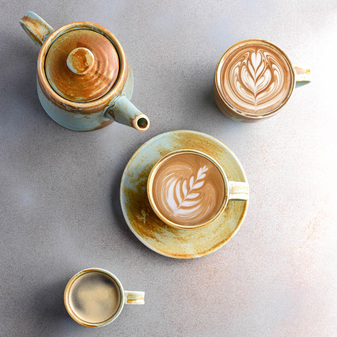 Coffee / Tea Cup - 200ml, Nourish: Pack of 6