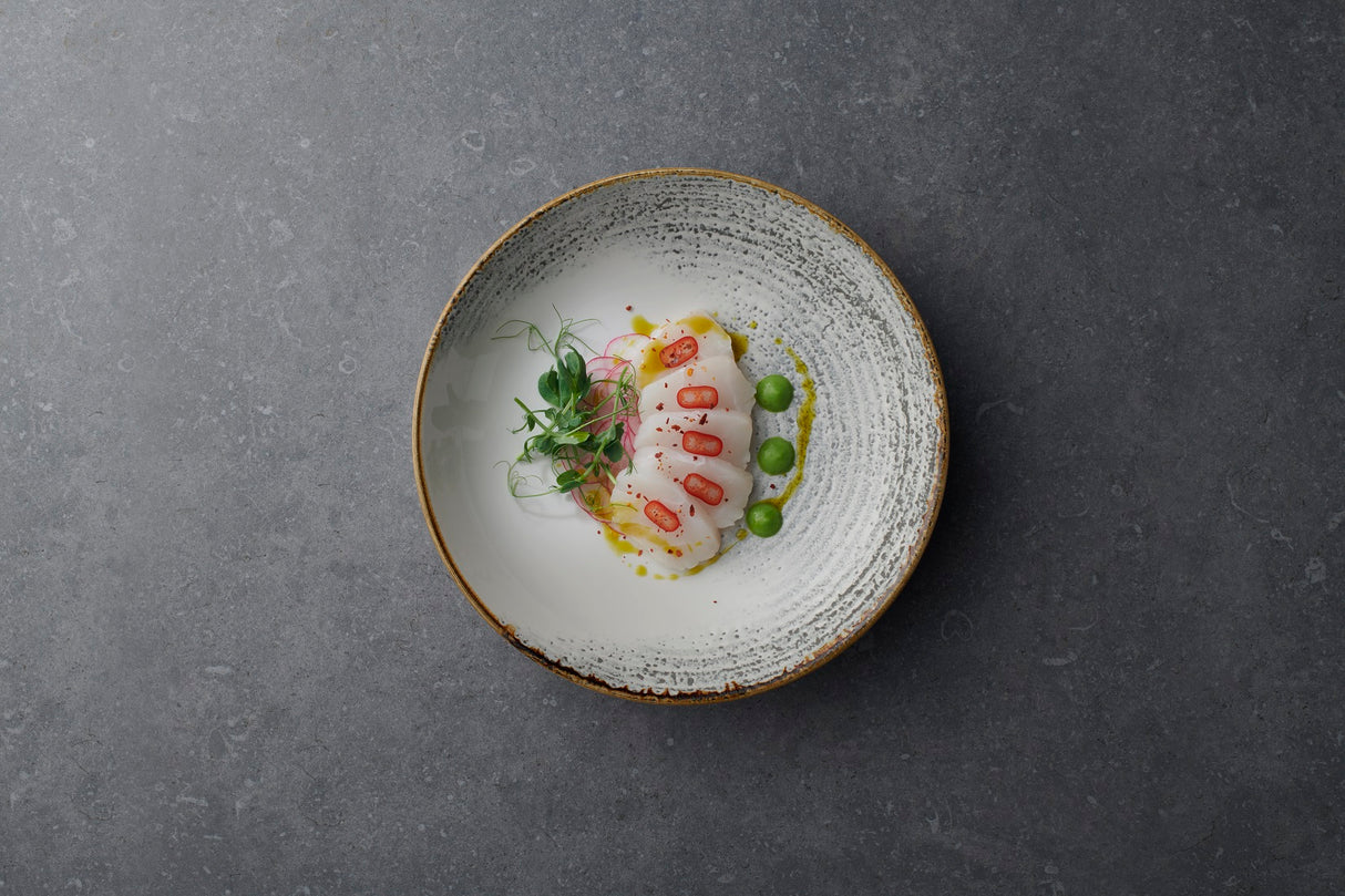 Coupe Plate - 260Mm, Accents Jasper Grey: Pack of 12