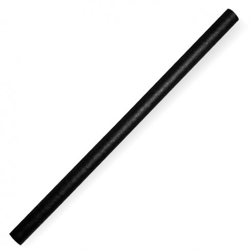 10mm jumbo paper straw - black from BioPak. Compostable, made out of FSC�� certified paper and sold in boxes of 1. Hospitality quality at wholesale price with The Flying Fork!