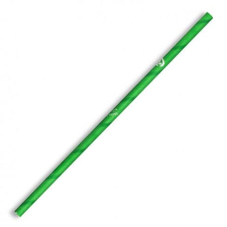 6mm regular paper straw - green from BioPak. Compostable, made out of FSC�� certified paper and sold in boxes of 1. Hospitality quality at wholesale price with The Flying Fork!