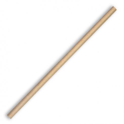 6mm regular paper straw - kraft from BioPak. Compostable, made out of FSC�� certified paper and sold in boxes of 1. Hospitality quality at wholesale price with The Flying Fork!