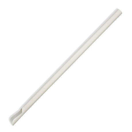 BioStraw - 8mm x 210mm Individually Wrapped Straw - FSC MIX - 3000 pcs / carton - white