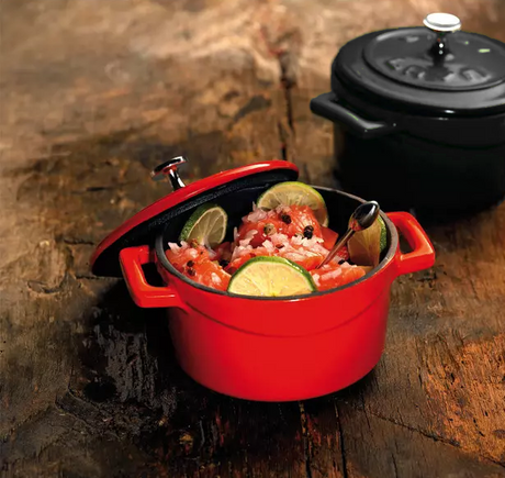 Mini Casserole Dish with Lid - Cast Iron, 350Ml, Black