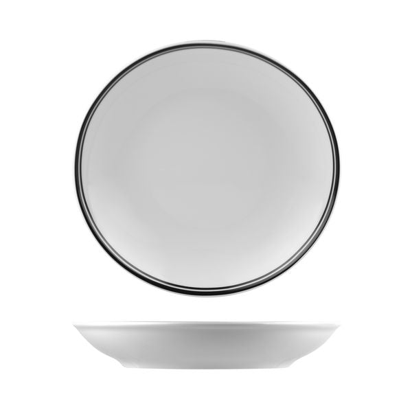 Round Coupe Bowl Black, 260Mm, Nano from Rak Porcelain. made out of Porcelain and sold in boxes of 12. Hospitality quality at wholesale price with The Flying Fork!