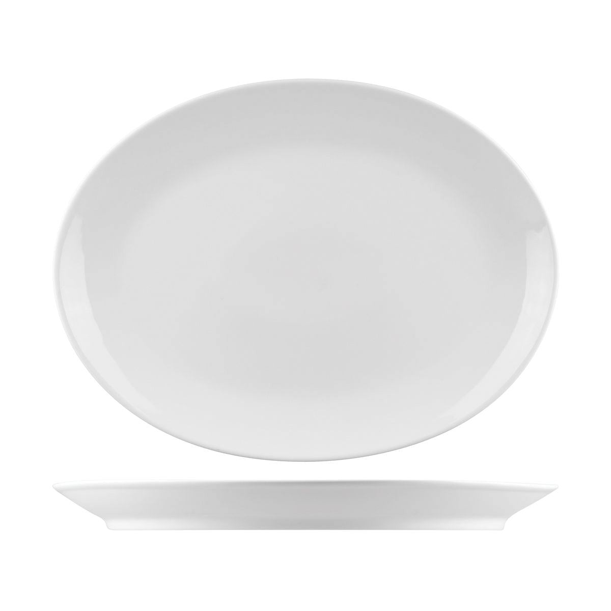 Oval Coupe Plate- 360Mm, Nano from Rak Porcelain. Textured, made out of Porcelain and sold in boxes of 6. Hospitality quality at wholesale price with The Flying Fork!