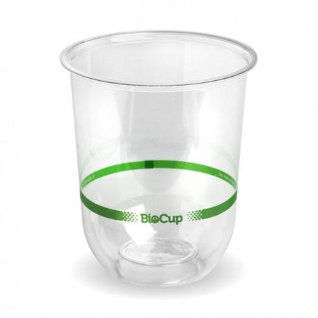 250ml tumbler - clear from BioPak. Compostable, made out of Bioplastic and sold in boxes of 1. Hospitality quality at wholesale price with The Flying Fork!