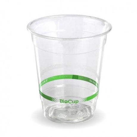 250ml cup - clear from BioPak. Compostable, made out of Bioplastic and sold in boxes of 1. Hospitality quality at wholesale price with The Flying Fork!