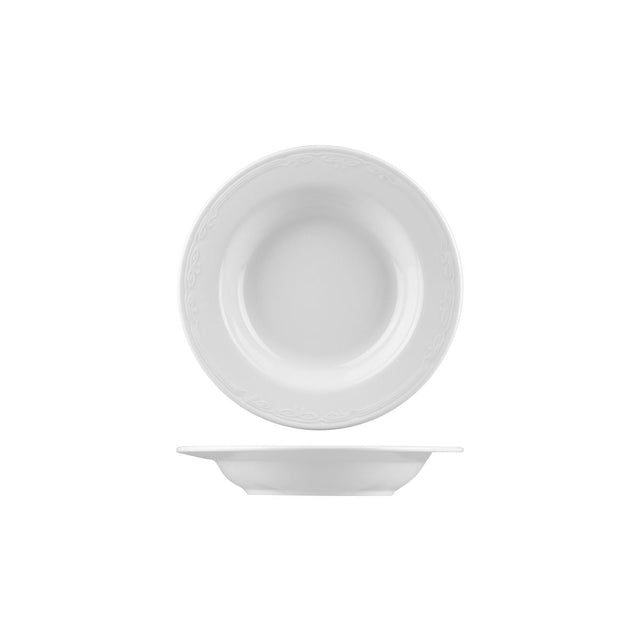 Soup Plate - 220Mm, Renaissance from Australia Fine China. made out of Porcelain and sold in boxes of 24. Hospitality quality at wholesale price with The Flying Fork!