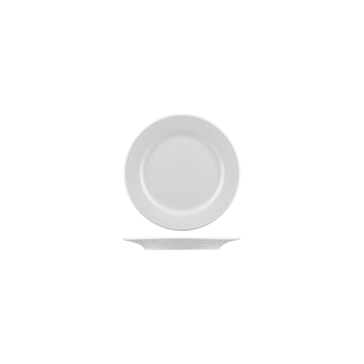 Round Plate - 165Mm, Renaissance from Australia Fine China. made out of Porcelain and sold in boxes of 48. Hospitality quality at wholesale price with The Flying Fork!