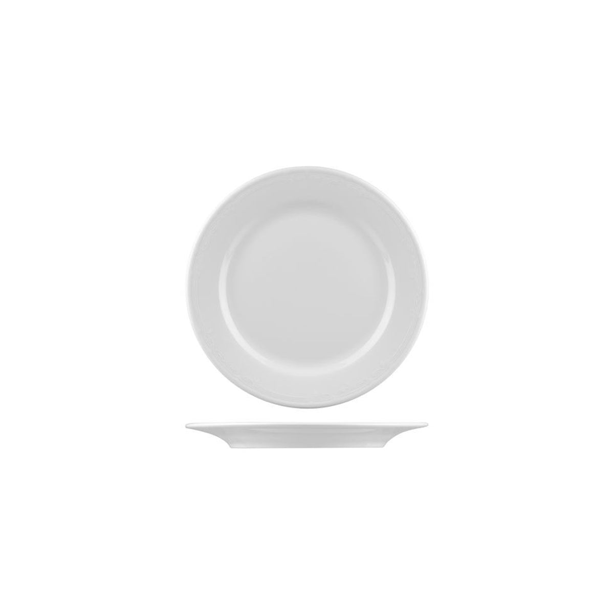 Round Plate - 250Mm, Renaissance from Australia Fine China. made out of Porcelain and sold in boxes of 24. Hospitality quality at wholesale price with The Flying Fork!