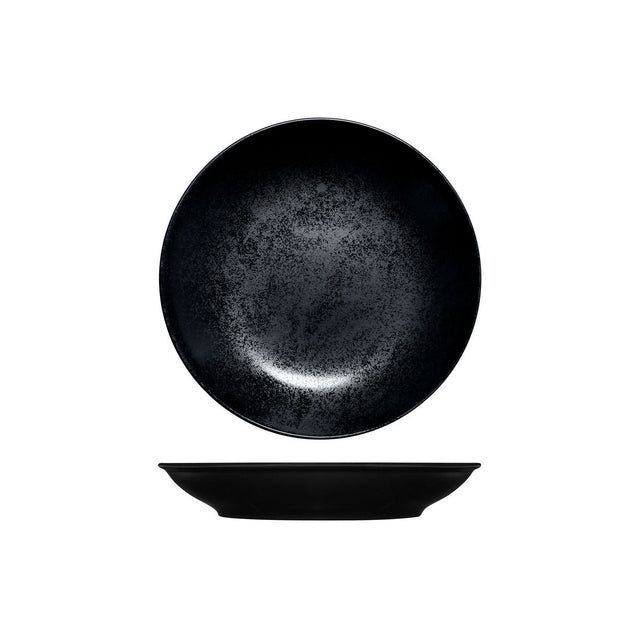 Round Coupe Bowl - Black, 230Mm, Karbon from Rak Porcelain. made out of Porcelain and sold in boxes of 12. Hospitality quality at wholesale price with The Flying Fork!
