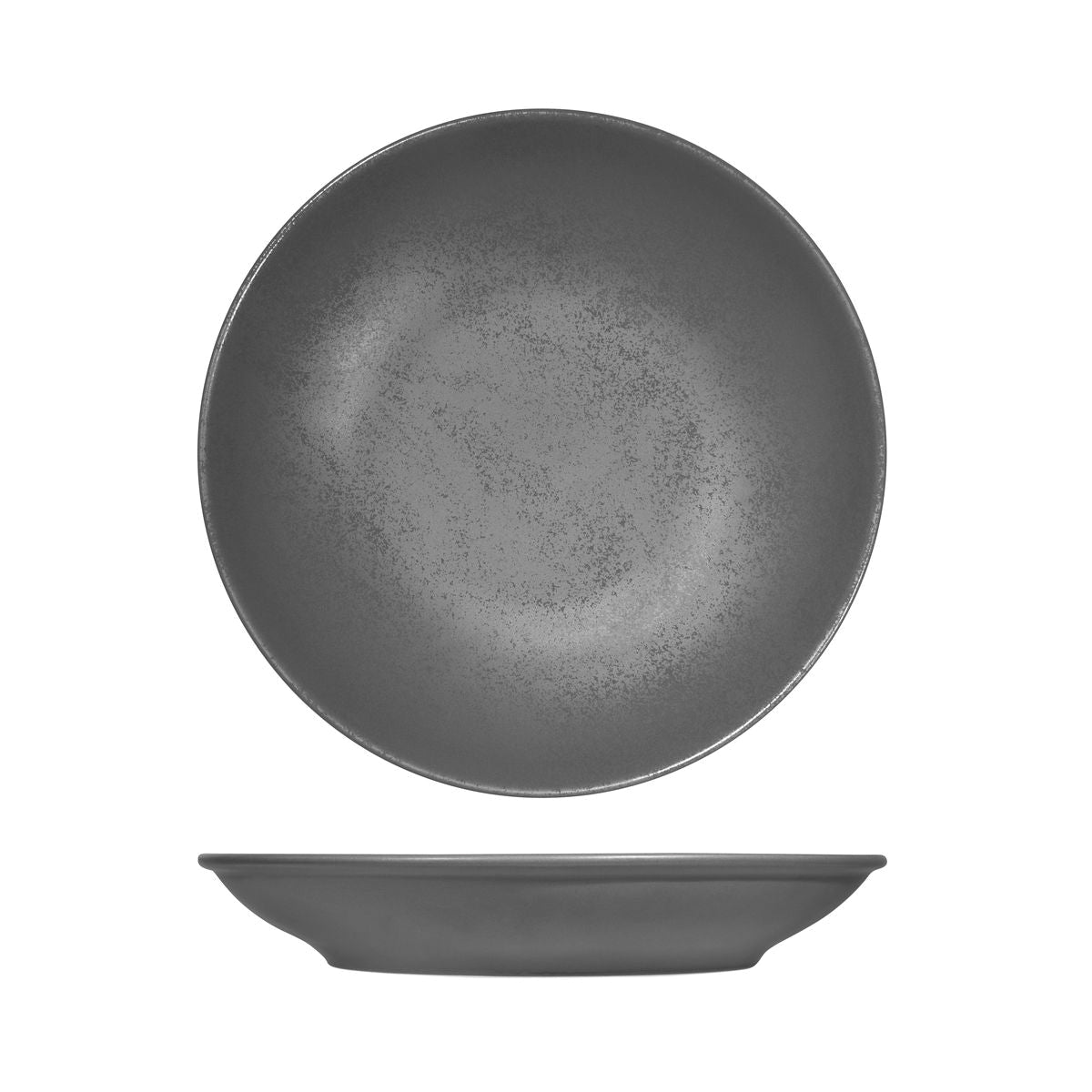 Round Coupe Bowl - Shale, 280Mm, Karbon from Rak Porcelain. made out of Porcelain and sold in boxes of 12. Hospitality quality at wholesale price with The Flying Fork!