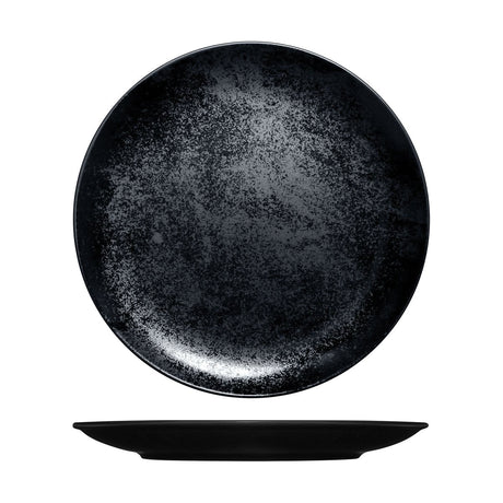 Round Coupe Plate - Black, 290Mm, Karbon from Rak Porcelain. made out of Porcelain and sold in boxes of 12. Hospitality quality at wholesale price with The Flying Fork!