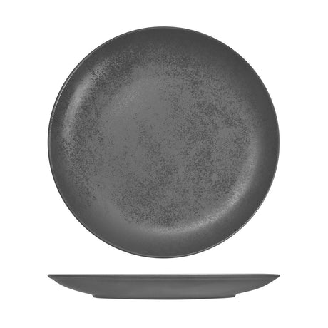 Round Coupe Plate - Shale, 290Mm, Karbon from Rak Porcelain. Textured, made out of Porcelain and sold in boxes of 12. Hospitality quality at wholesale price with The Flying Fork!