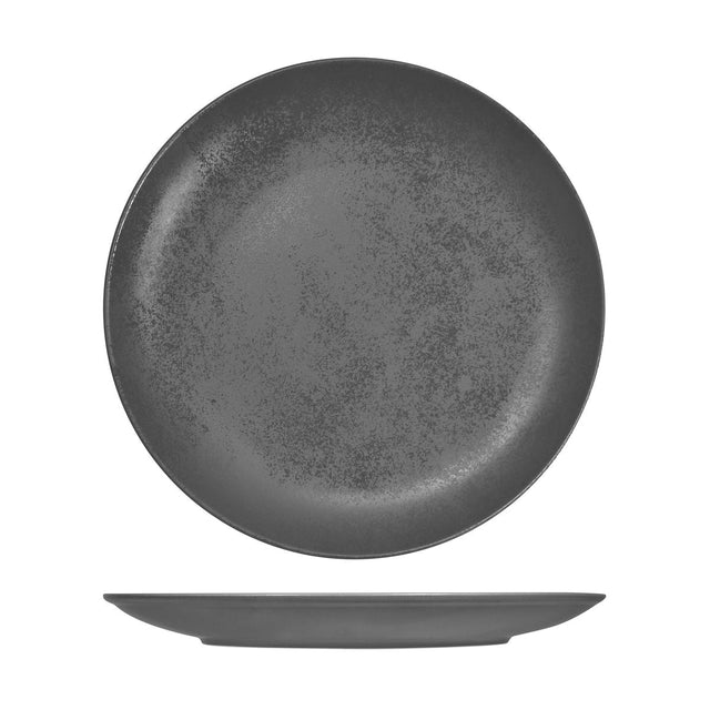 Round Coupe Plate - Shale, 290Mm, Karbon from Rak Porcelain. Textured, made out of Porcelain and sold in boxes of 12. Hospitality quality at wholesale price with The Flying Fork!
