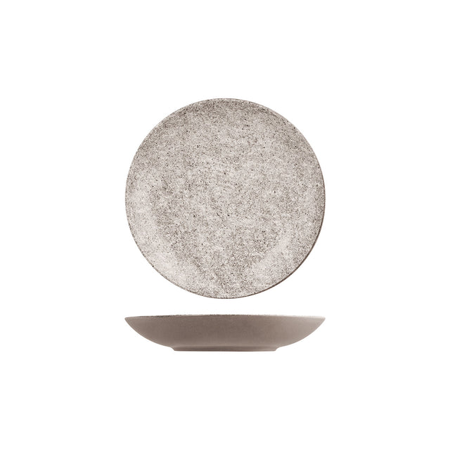 Round Deep Coupe Plate - 230Mm, Opulenz from Rak Porcelain. Textured, made out of Porcelain and sold in boxes of 12. Hospitality quality at wholesale price with The Flying Fork!