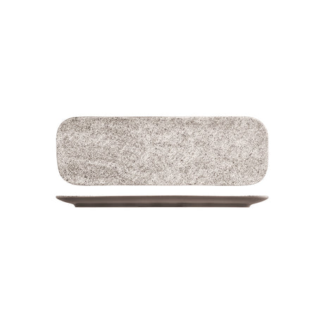 Rectangular Narrow Plate- 330Mm, Opulenz from Rak Porcelain. Textured, made out of Porcelain and sold in boxes of 12. Hospitality quality at wholesale price with The Flying Fork!