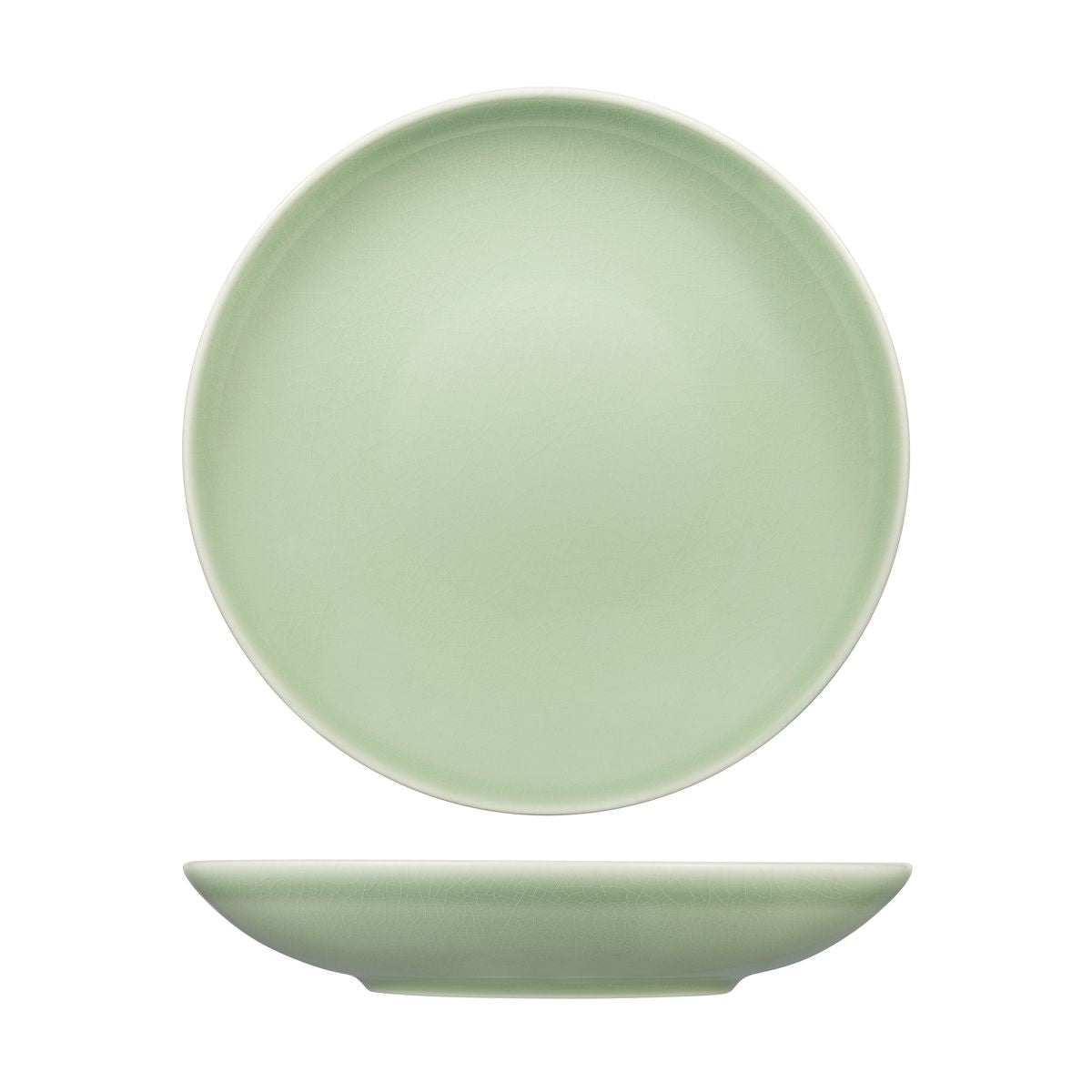 Round Coupe Bowl - Green, 260Mm, Vintage from Rak Porcelain. made out of Porcelain and sold in boxes of 12. Hospitality quality at wholesale price with The Flying Fork!