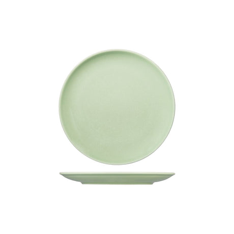 Round Coupe Plate - Green, 210Mm, Vintage from Rak Porcelain. made out of Porcelain and sold in boxes of 12. Hospitality quality at wholesale price with The Flying Fork!