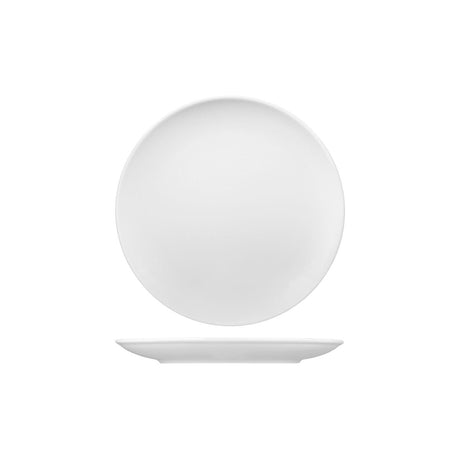 Round Coupe Plate - White, 210Mm, Vintage from Rak Porcelain. made out of Porcelain and sold in boxes of 12. Hospitality quality at wholesale price with The Flying Fork!