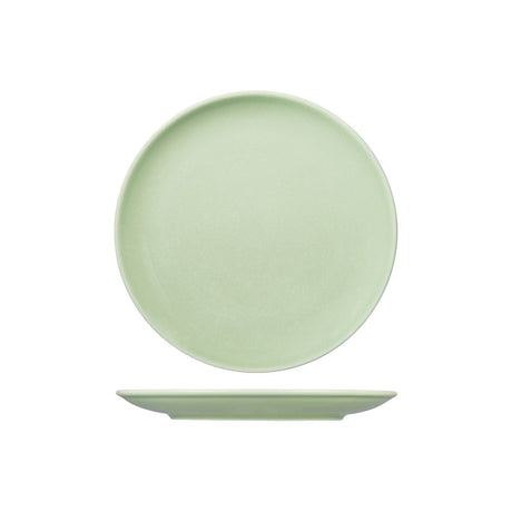Round Coupe Plate - Green, 240Mm, Vintage from Rak Porcelain. made out of Porcelain and sold in boxes of 12. Hospitality quality at wholesale price with The Flying Fork!