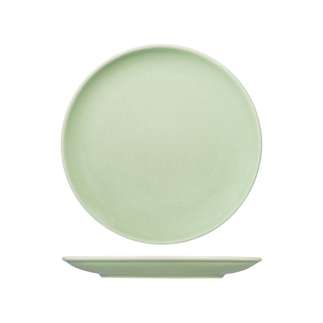 Round Coupe Plate - Green, 270Mm, Vintage from Rak Porcelain. made out of Porcelain and sold in boxes of 12. Hospitality quality at wholesale price with The Flying Fork!