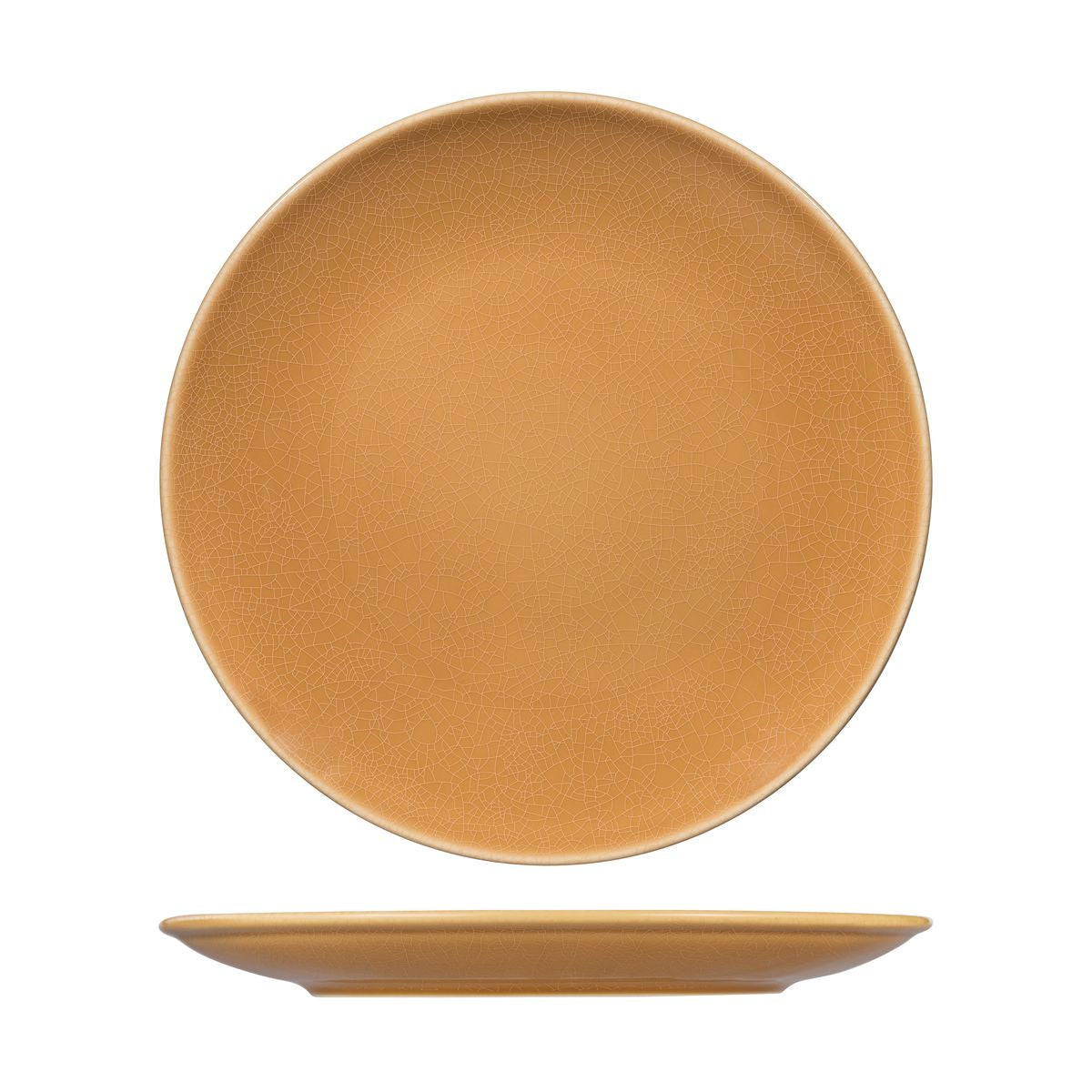 Round Coupe Plate - Beige, 310Mm, Vintage from Rak Porcelain. made out of Porcelain and sold in boxes of 6. Hospitality quality at wholesale price with The Flying Fork!