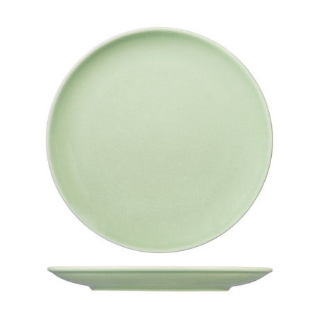 Round Coupe Plate - Green, 310Mm, Vintage from Rak Porcelain. made out of Porcelain and sold in boxes of 6. Hospitality quality at wholesale price with The Flying Fork!