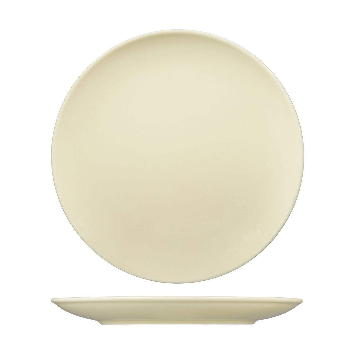 Round Coupe Plate - Pearly, 310Mm, Vintage from Rak Porcelain. made out of Porcelain and sold in boxes of 6. Hospitality quality at wholesale price with The Flying Fork!