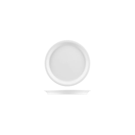 WARMING PLATE FLAT BOTTOM White, 190mm, Flinders Collection