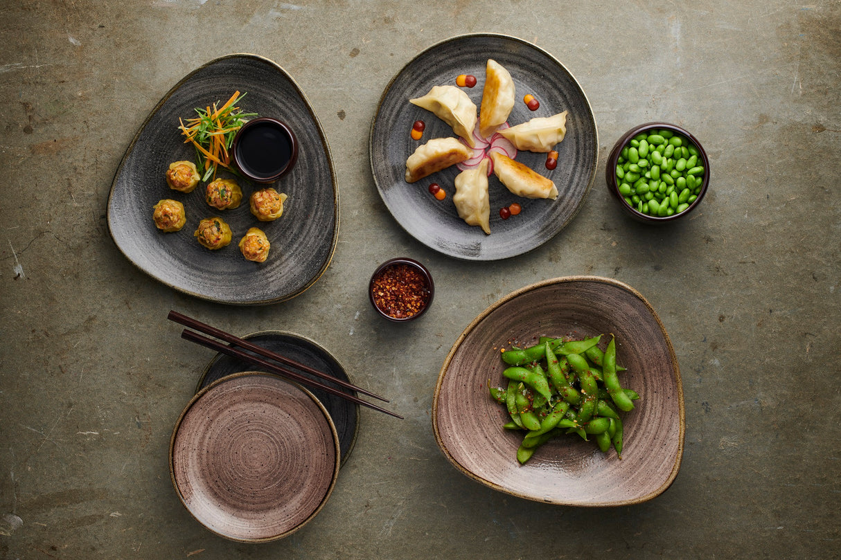 Coupe Bowl - 182Mm, Stonecast Raw Black: Pack of 12