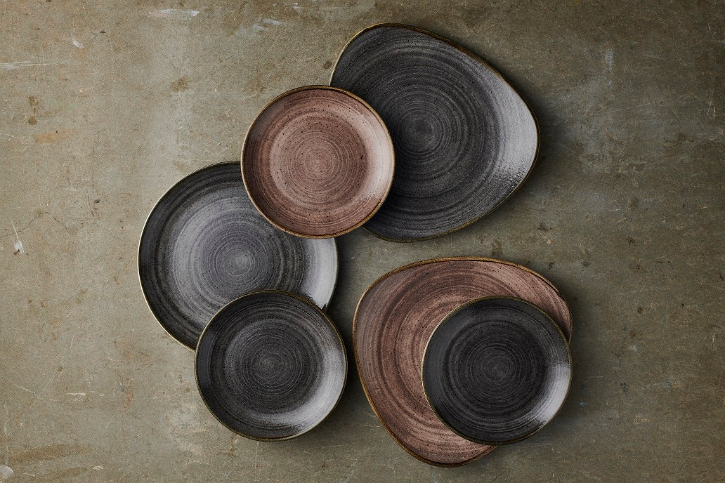 Coupe Bowl - 248Mm, Stonecast Raw Black: Pack of 12