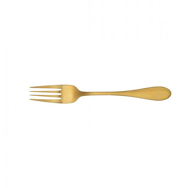 Table Fork - Soho Gold from tablekraft. made out of Stainless Steel and sold in boxes of 12. Hospitality quality at wholesale price with The Flying Fork!