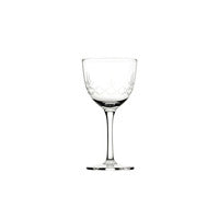 Retro inspired Nick and Nora cocktail glass
from Utopia, laser cut across different line, diamond or more intricate vintage patterns. Sturdy and dishwasher safe, ideal to create a speakeasy or 20 s atmosphere.