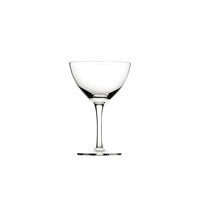 Retro inspired martini glass from Utopia, laser cut across different line, diamond or more intricate vintage patterns. Sturdy and dishwasher safe, ideal to create a speakeasy or 20 s atmosphere.