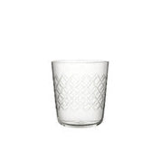 Retro inspired tumbler from Utopia, laser cut across different line, diamond or more intricate vintage patterns. Sturdy and dishwasher safe, ideal to create a speakeasy or 20 s atmosphere.