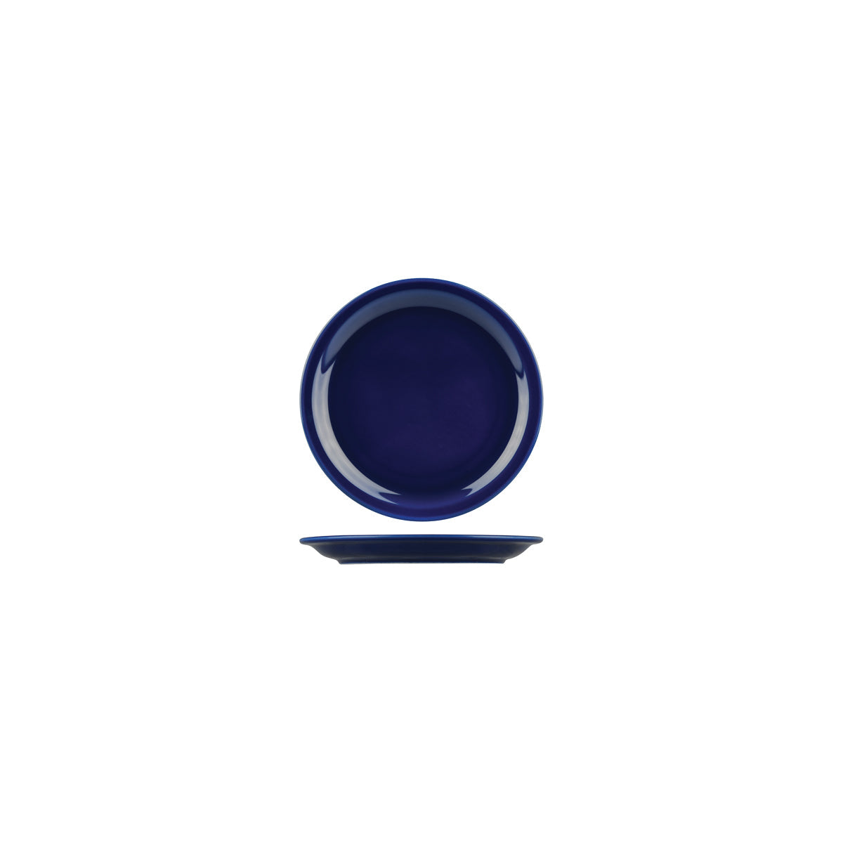 ROUND NARROW RIM PLATE - Blue, 160mm, Flinders Healthcare