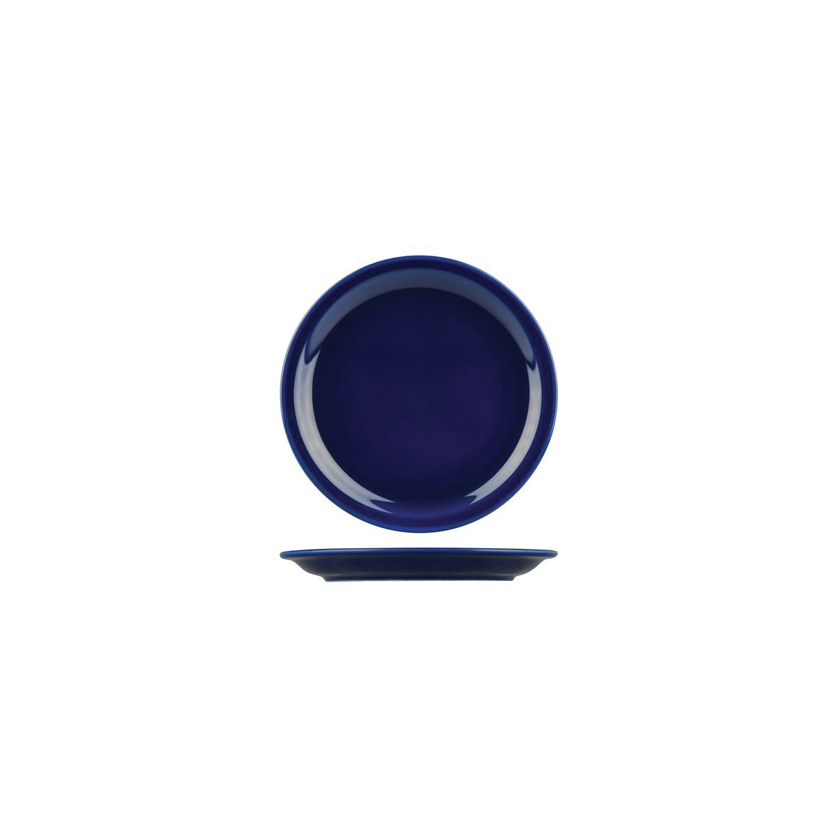 ROUND NARROW RIM PLATE - Blue, 205mm, Flinders Healthcare
