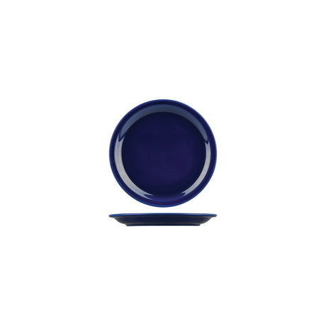 ROUND NARROW RIM PLATE - Blue, 205mm, Flinders Healthcare