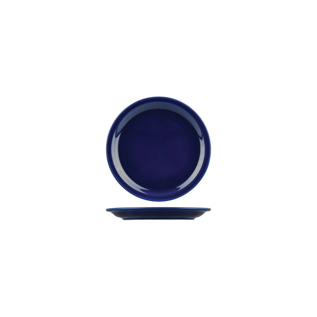 ROUND NARROW RIM PLATE - Blue, 205mm, Flinders Healthcare