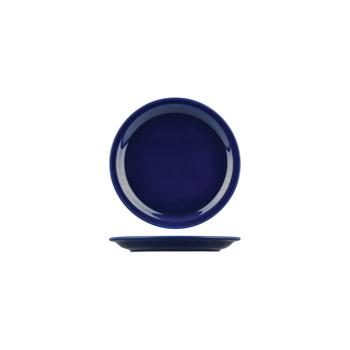 ROUND NARROW RIM PLATE - Blue, 225mm, Flinders Healthcare