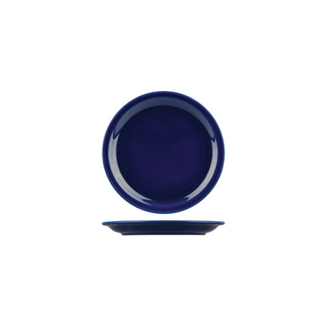 ROUND NARROW RIM PLATE - Blue, 225mm, Flinders Healthcare
