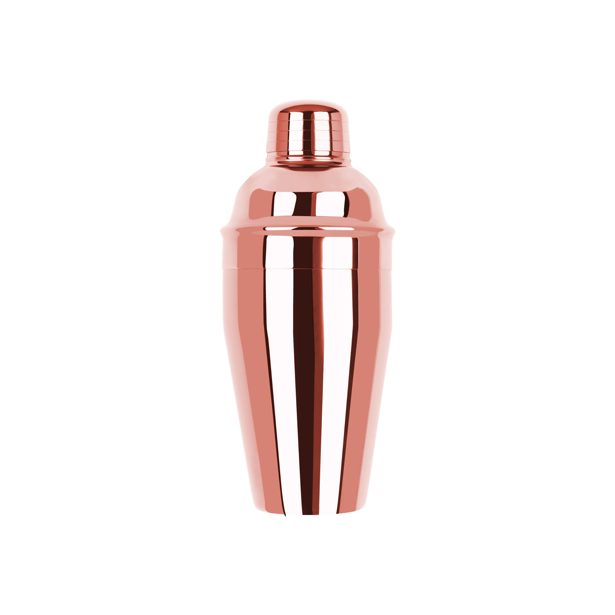 Classic Club Cocktail Shaker - 3Pc, Rose Gold, 500Ml from Zanzi. Packed in a gift box and sold in boxes of 1. Hospitality quality at wholesale price with The Flying Fork!