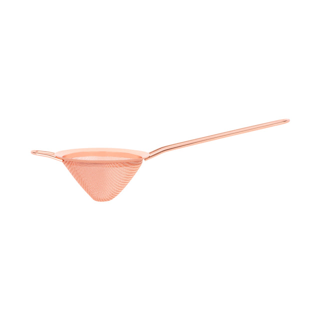 Snub Nose Mesh Strainer - Rose Gold from Zanzi. Packed in a gift box and sold in boxes of 1. Hospitality quality at wholesale price with The Flying Fork!
