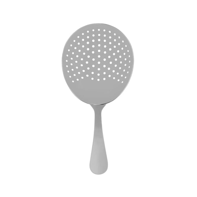 Club Julep Strainer from Zanzi. Packed in a gift box and sold in boxes of 1. Hospitality quality at wholesale pricing from The Flying Fork!
