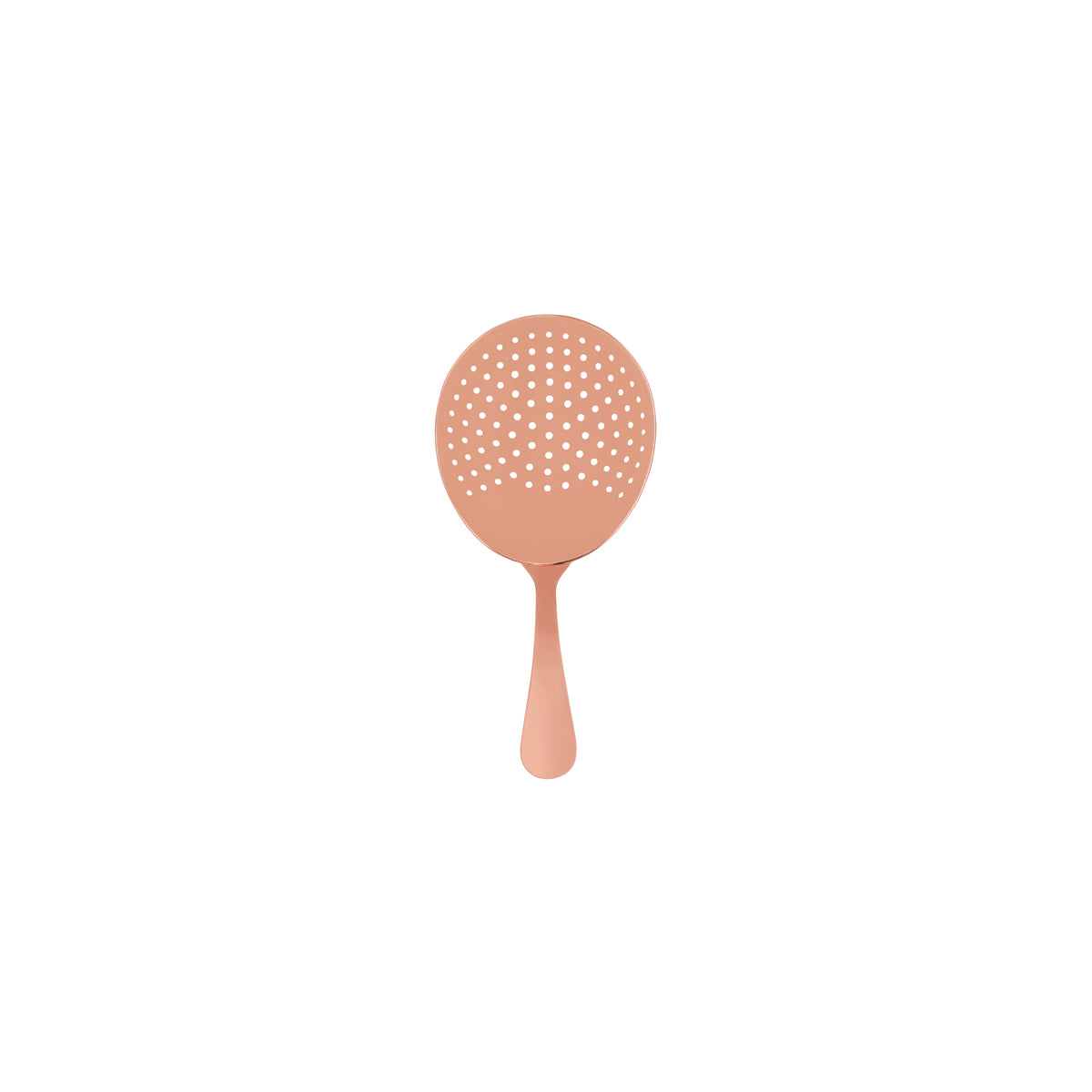 Club Julep Strainer - Rose Gold from Zanzi. Packed in a gift box and sold in boxes of 1. Hospitality quality at wholesale price with The Flying Fork!